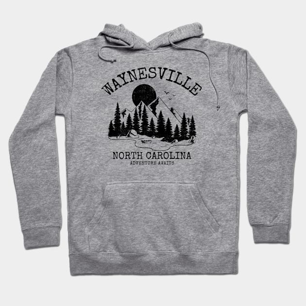 Waynesville, North Carolina Hoodie by Mountain Morning Graphics